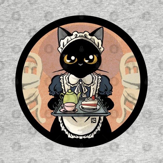 Black cat maid cafe by BATKEI